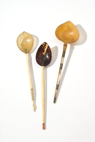 Three 18th century Ottoman spoons (Sherbat) by Ottoman School