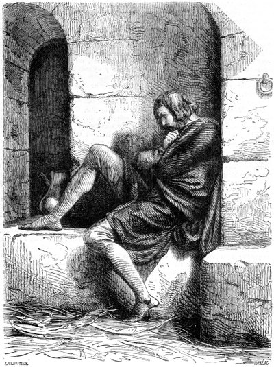 Robert of Normandy a Prisoner in Cardiff Castle, 19th century by Oupre