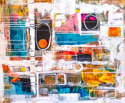 Vibrant Abstract Forms by Owe Emfestav