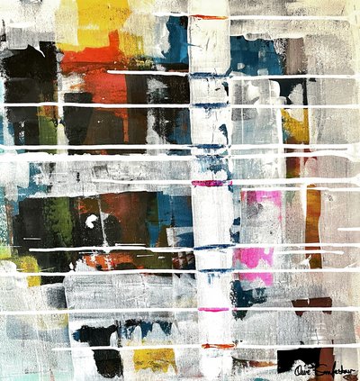 Vibrant Abstract Grid by Owe Emfestav