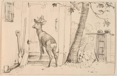 The Deer at the Door by P.C. Skovgaard