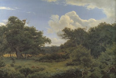 Oak Trees in Nordskoven near Jægerspris, Zealand by P.C. Skovgaard