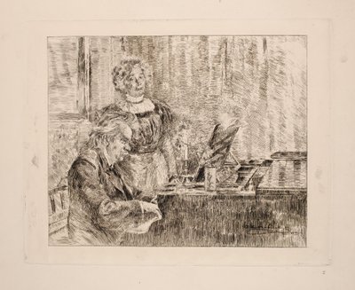 Edvard and Nina Grieg at the Piano by Peder Severin Krøyer