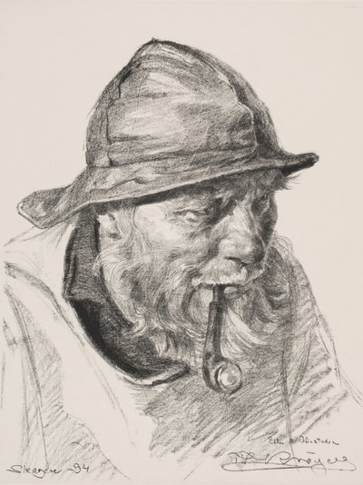 Head of a Skagen Fisherman by Peder Severin Krøyer