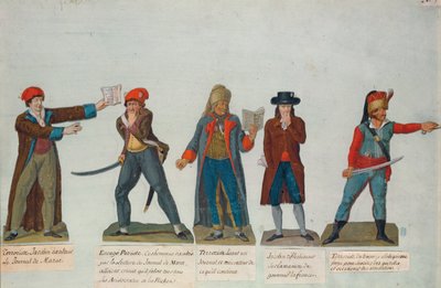 Jacobins and terrorists during the Reign of Terror during the French Revolution by P. A. and J.B. Lesueur