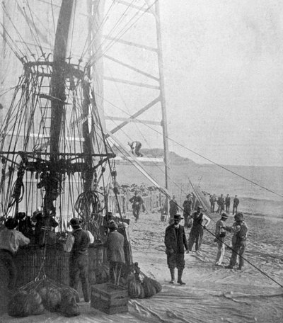 The Attempt by the Count de la Vaulx to Cross the Mediterranean by Balloon by P. Doye