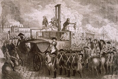 The Execution of Louis Capet XVI, 21st January 1793 by P. Dujardin