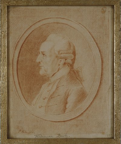 Wilhelm Friedrich Bach, 1782 by P. Guelle or Gulle