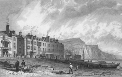 The York Hotel, and Library, Sidmouth by P. Heath