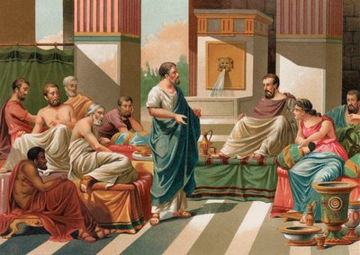 Banquet given by the Seven Sages of Greece by P. Ros