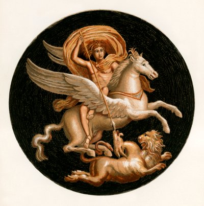 Bellerophon Killing the Chimera by P. Sellier