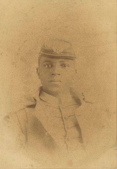 Cabinet Card of Col. Charles Young as a Cadet at West Point by Pach Bros