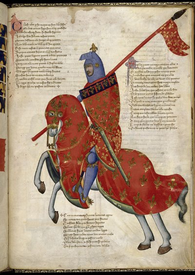 A Knight from Prato (From Regia Carmina by Convenevole da Prato) by Pacino di Buonaguida