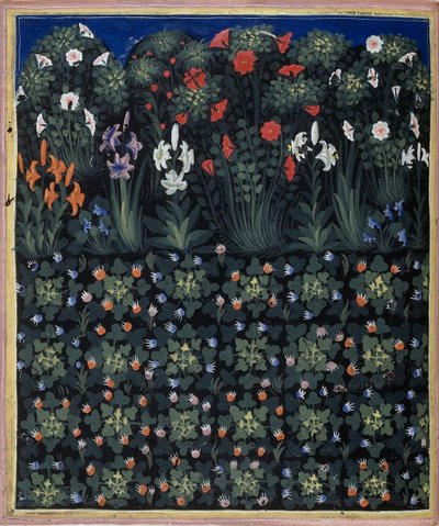 Garden from Regia Carmina by Convenevole da Prato by Pacino di Buonaguida