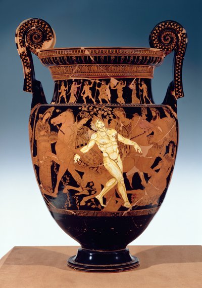 Attic red-figure volute krater depicting the death of the bronze giant, Talos by Painter Talos