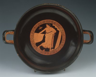 Red figure Kylix, 490-480 BC by Painter of the Paris Gigantomachy