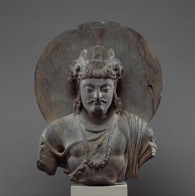 Bust of a Bodhisattva Shakyamuni, 3rd-4th century by Pakistani School