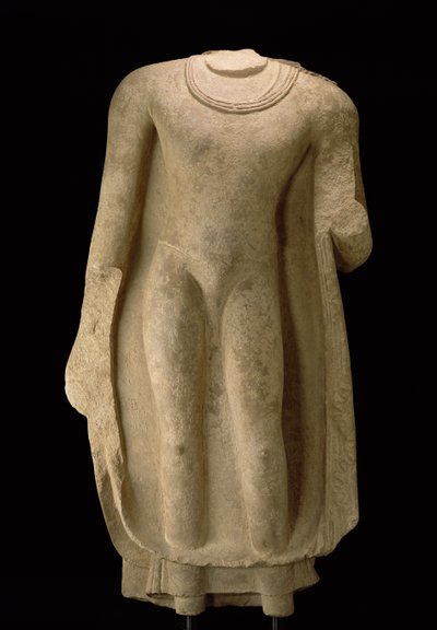 Standing figure of the Buddha (head missing), Gandhara by Pakistani School