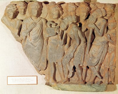 The Victory over the Serpent, Relief Depicting Buddha Presenting the Feared Serpent to the Awed Brahmans by Pakistani School