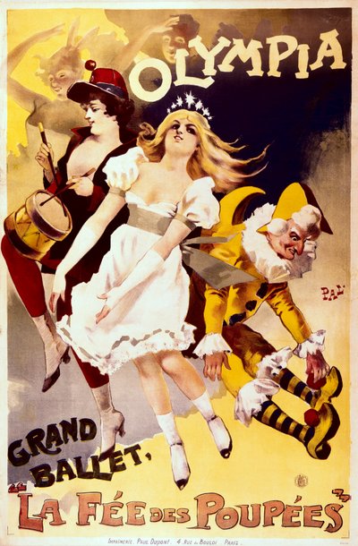 The Fairy of the Dolls, Advertising Poster for the Grand Ballet at the Olympia Theatre by Pal (1855 1942)