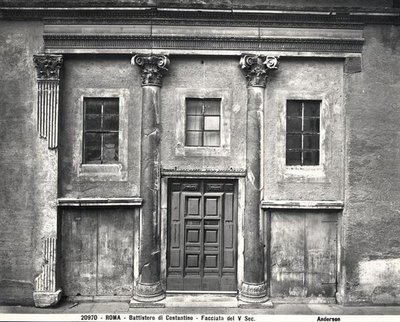 The facade, built by Emperor Constantine, c. AD 315-24 by Paleo Christian