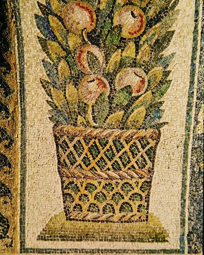 A Basket of Fruit, c.430 AD by Paleo Christian