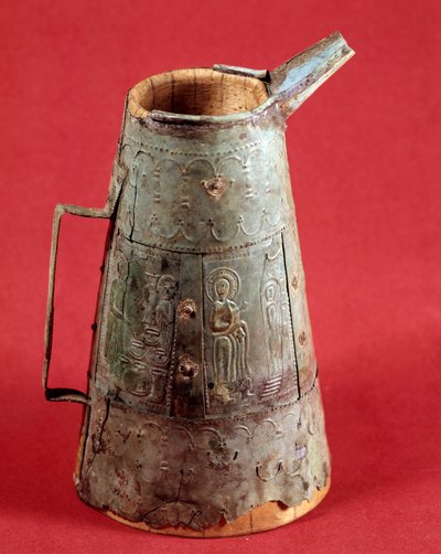 Christian Antiquity: Liturgical Vase Decorated with Scenes from the Life of Christ. 3rd Century AD. Saint Germain, Museum of Antiquities by Paleo Christian