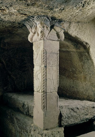Column from the Crypt, with the Head of Moses Forming the Capital, AD 415 by Paleo Christian