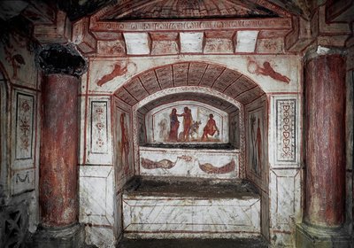 Hercules Bringing Alcestis Back from Hades (Early Christian Art) by Paleo Christian