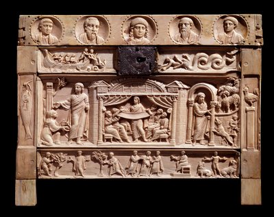 Reliquary with Reliefs Representing Scenes of the Old Testament. From the Monastery of Santa Giulia, 4th Century by Paleo Christian