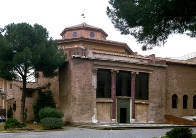 View of the Paleochretian baptistere of San Giovanni in Laterano by Paleo Christian