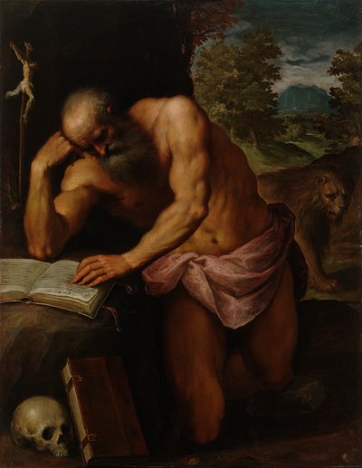 Saint Jerome by Palma Il Giovane