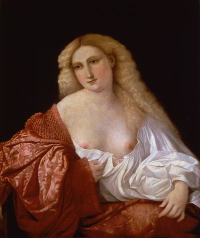 Portrait of a Woman known as Portrait of a Courtesan by Palma Vecchio