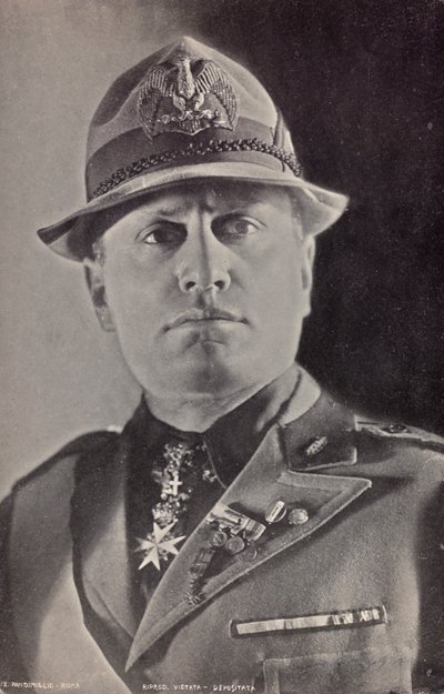 Benito Mussolini in Uniform Militia by Pandimiglio Pandimiglio