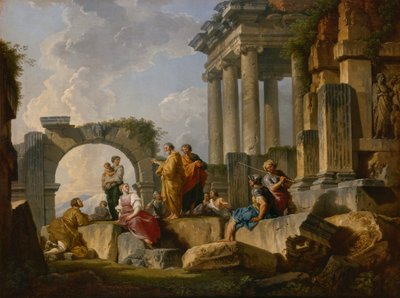 The Sermon of Saint Paul among the ruins, 1744 by Pannini