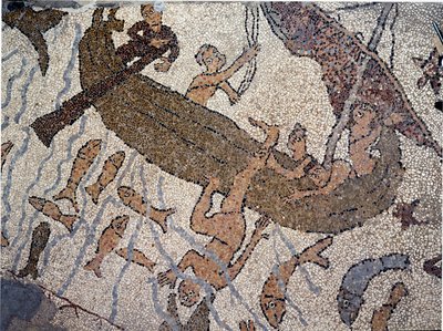 The Prophet Jonah is thrown into the sea (detail) by Pantaleon Pantaleon
