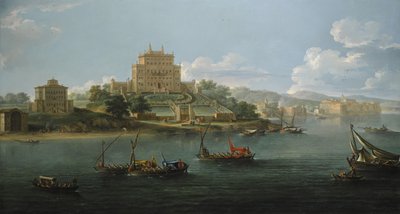 View of the Villa Costaguti and Villa Pamphilj Between Anzio and Nettuno by Paolo Anesi
