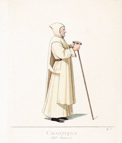 Clerical Costume: Monk Chartreux, Order of Saint Bruno by Paolo Mercuri