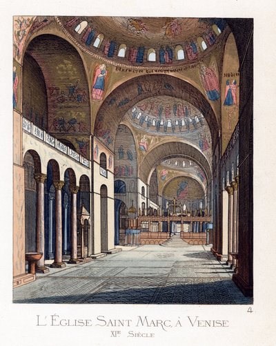 The interior of the Basilica of San Marco in Venice by Paolo Mercuri