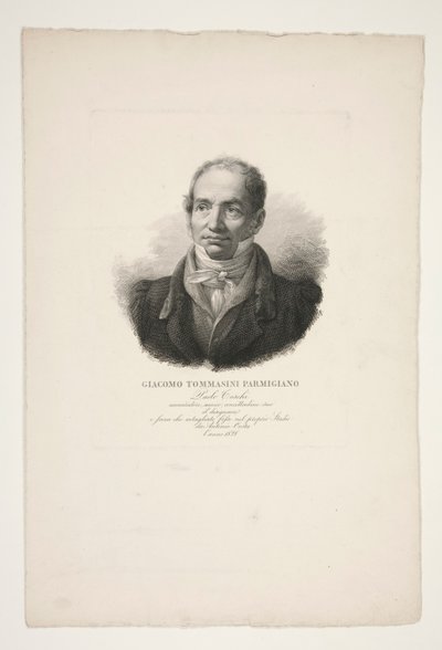 Portrait of Giacomo Tommasini Parmigiano by Paolo Toschi