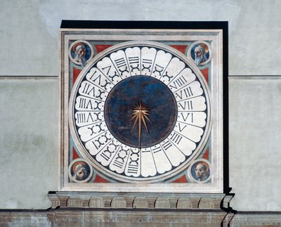 Clock Face with Heads of Prophets by Paolo Uccello