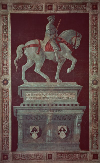 Equestrian Monument of Sir John Hawkwood (1320-94), 1436 by Paolo Uccello