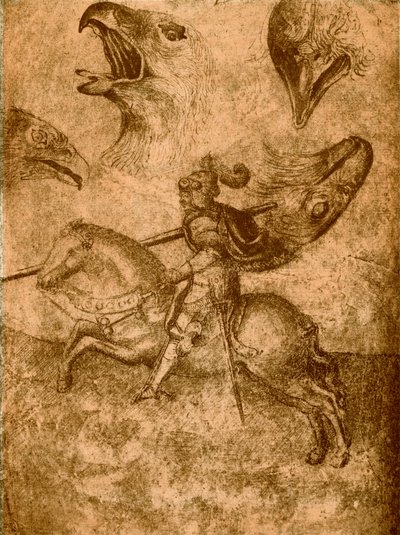 Knight with Lance and Bird Studies by Paolo Uccello