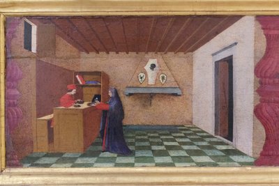 Predella of the profanation of the host (detail) by Paolo Uccello