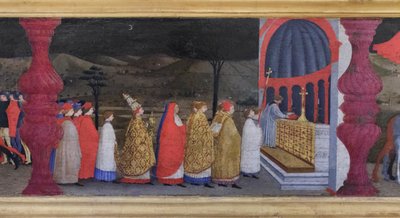 Predella of the Profanation of the Host (detail) by Paolo Uccello