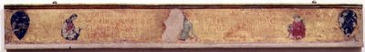 Predella Showing Christ Rising from the Tomb Between the Madonna and St. John by Paolo Uccello