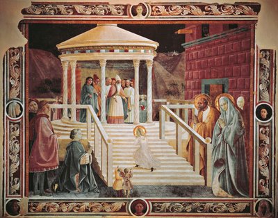 Presentation of Mary at temple by Paolo Uccello