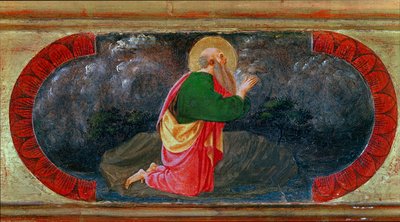 Saint John at Patmos. Painting by Paolo di Dono dit Paolo Uccello by Paolo Uccello