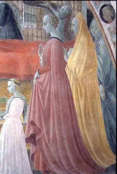 The Nativity of the Virgin (detail) by Paolo Uccello