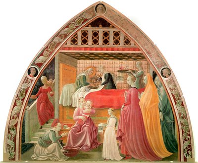The birth of the Virgin by Paolo Uccello